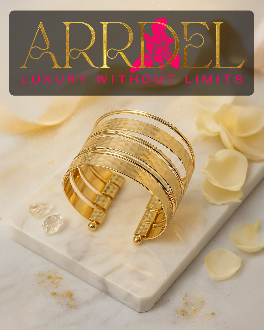 The Crowned Cuff Bracelet | Stainless Steel